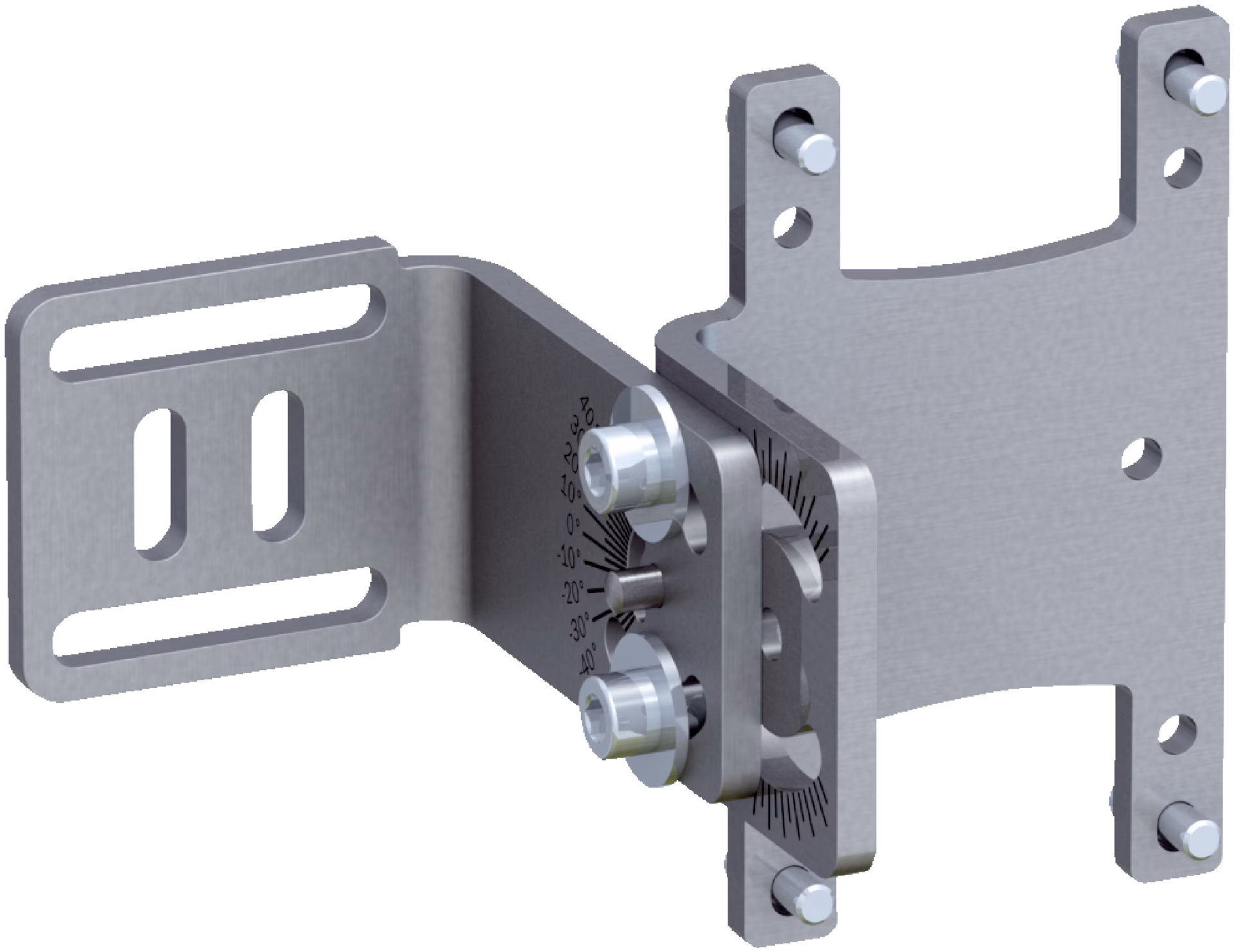 Mounting bracket set with inclination angle – 40°- 40°
