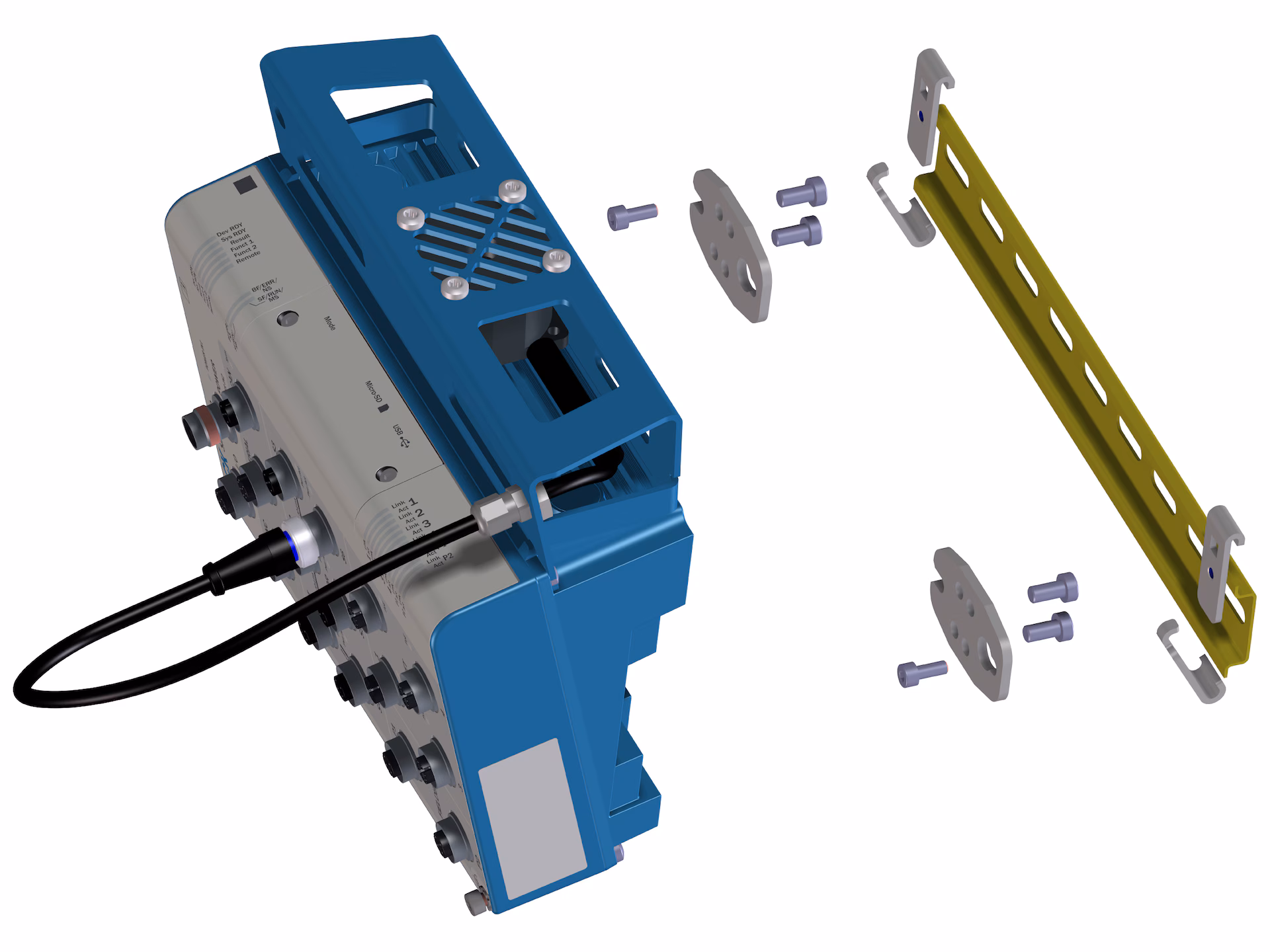 Mounting kit for mounting rail